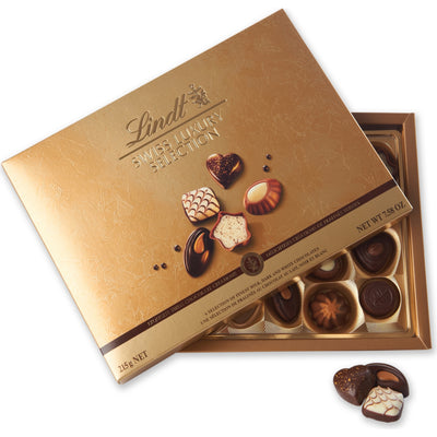 selfridges Lindt Swiss Luxury Chocolate Selection 195g- Buy online at McGrocer