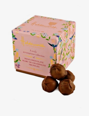 Holdsworth Marc de Champagne milk chocolate truffles 100g (British brand)