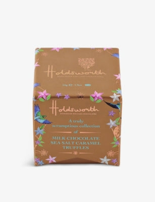 Holdsworth milk chocolate truffle box salted caramel 55g - British product