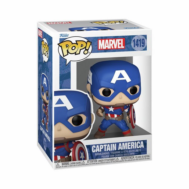 Funko POP Captain America collectible vinyl figure 15.9cm (British brand)
