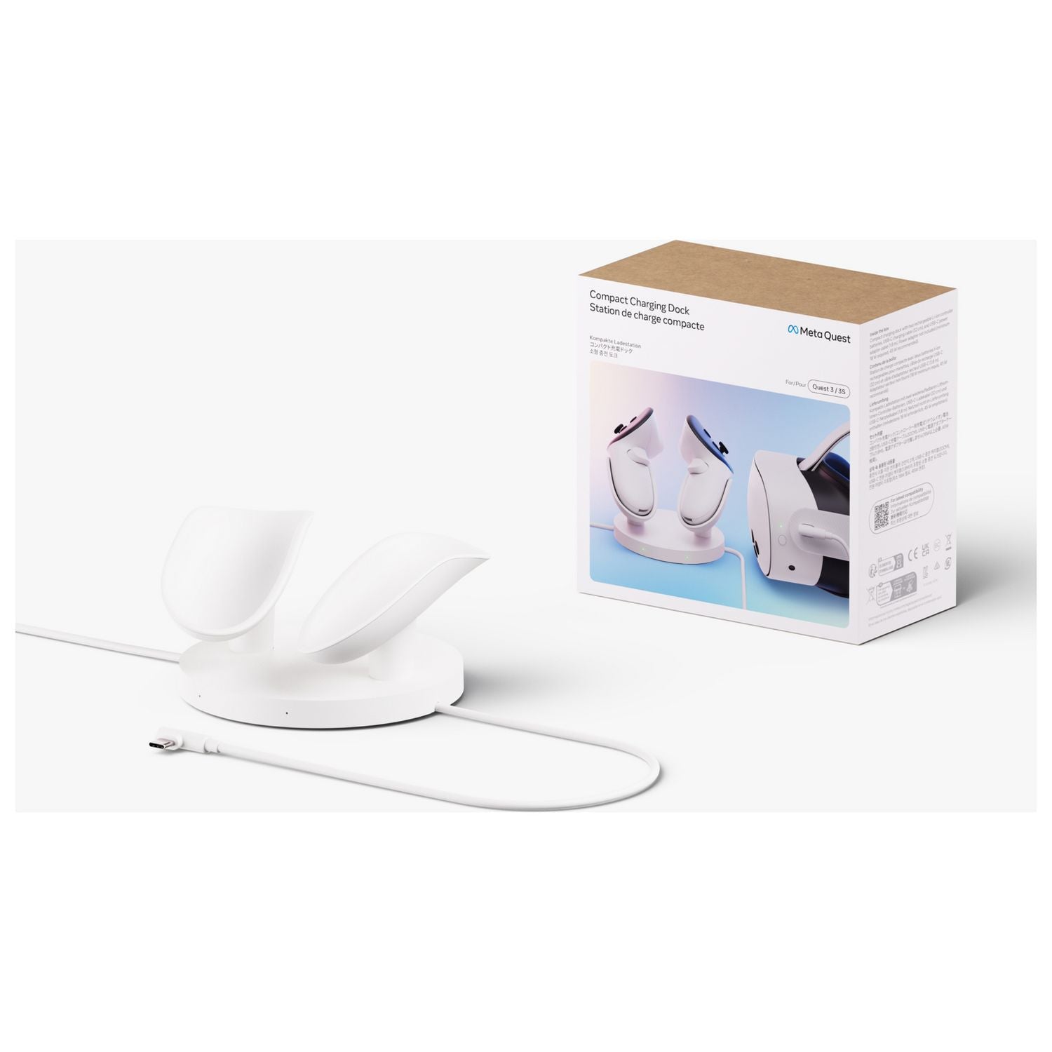 Meta Quest 3/3S charging dock with batteries - British product