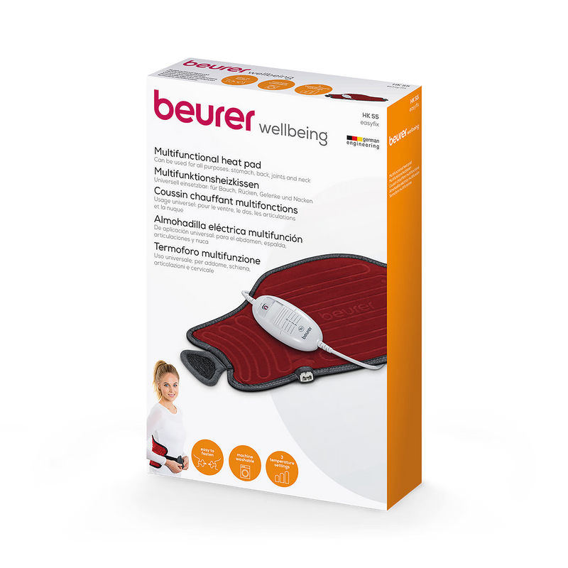 Beurer Easy Fix heat pad with turbo heating (British brand)