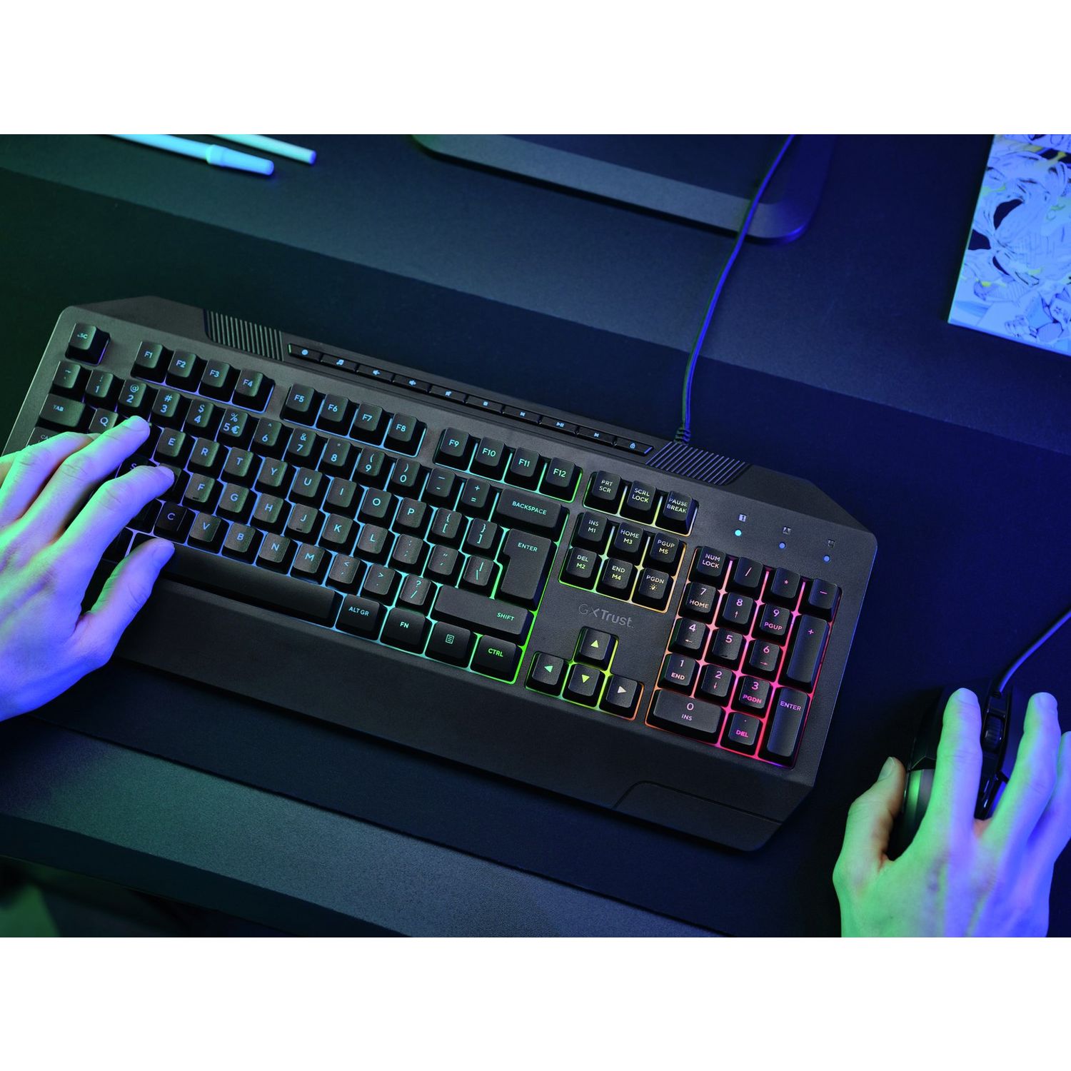 GXTrust GXT836 Evocx gaming keyboard black - British product