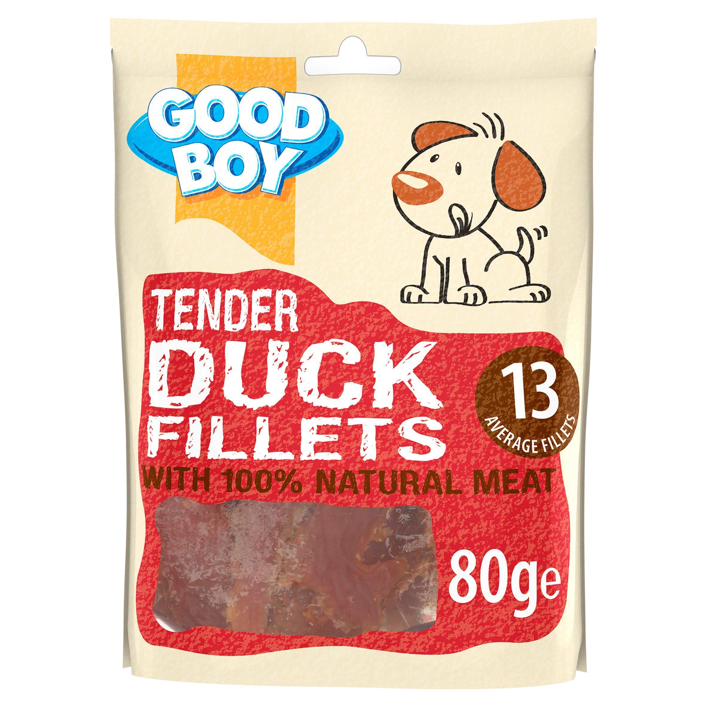 Good Boy Pawsley & Co Tender Duck Fillets Dog Treats 80g Dog and Puppy Treats Sainsburys   