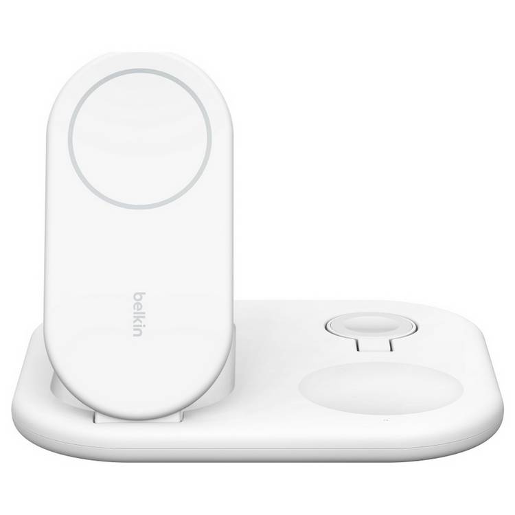 Belkin 3-in-1 wireless charger MagSafe Qi2 white - British product