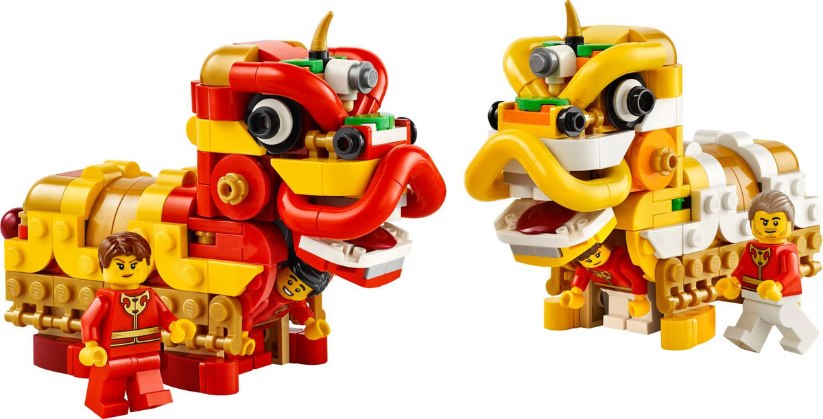 LEGO lion dance building set 480 pieces, imported from the UK