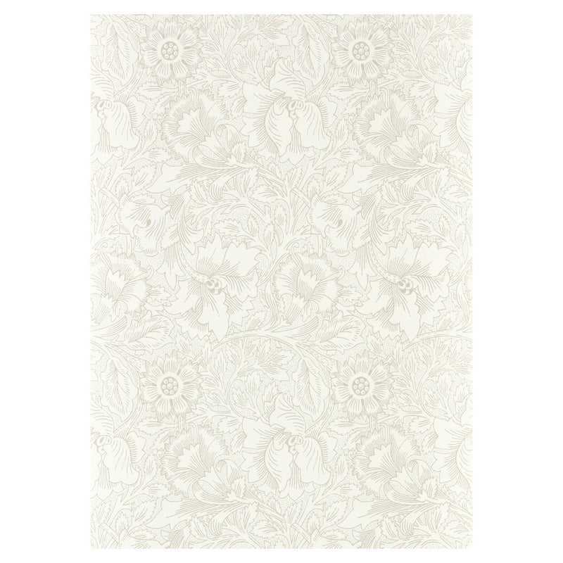 Morris & Co Poppy White Floral wallpaper (British brand)