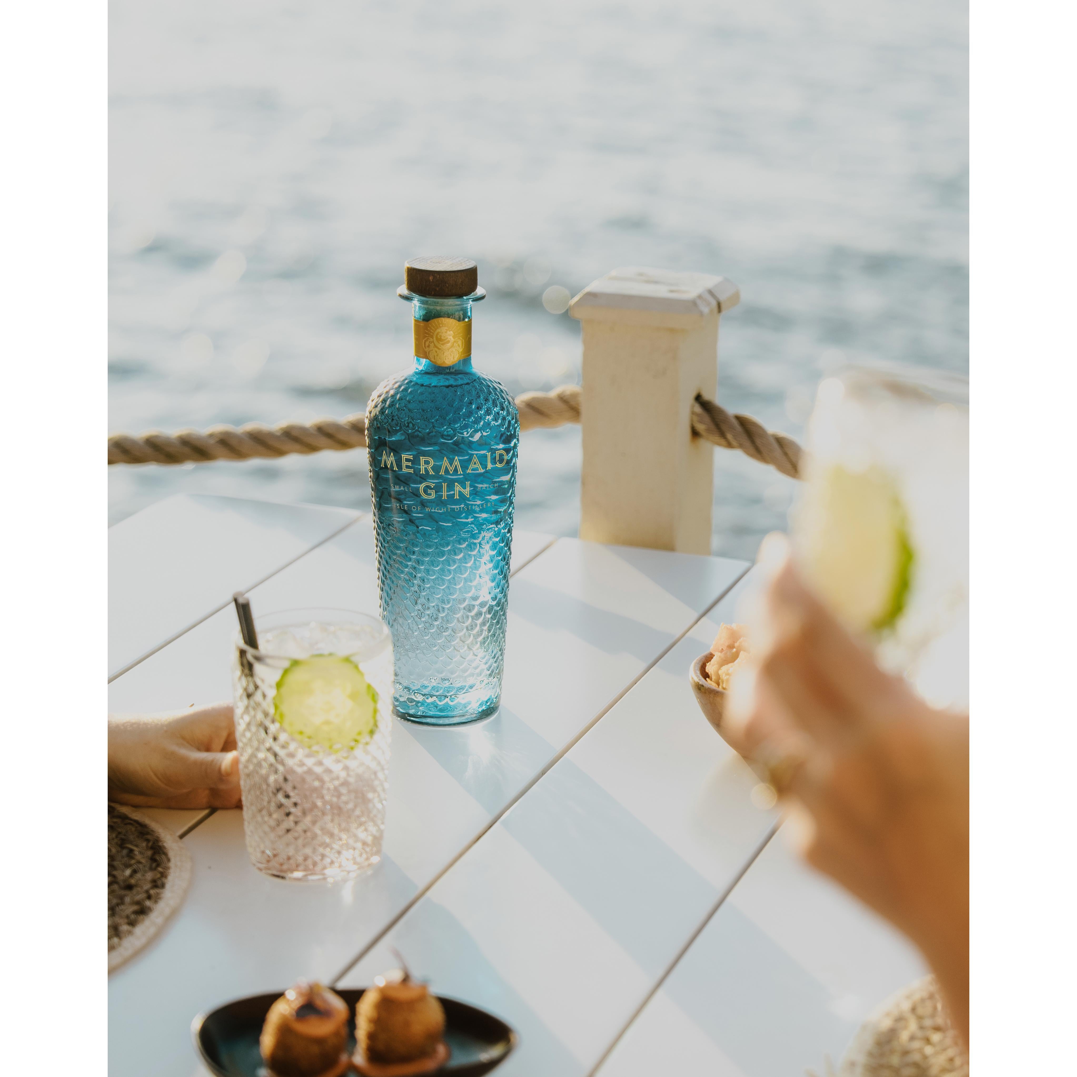 Mermaid Gin 70cl bottle - British product