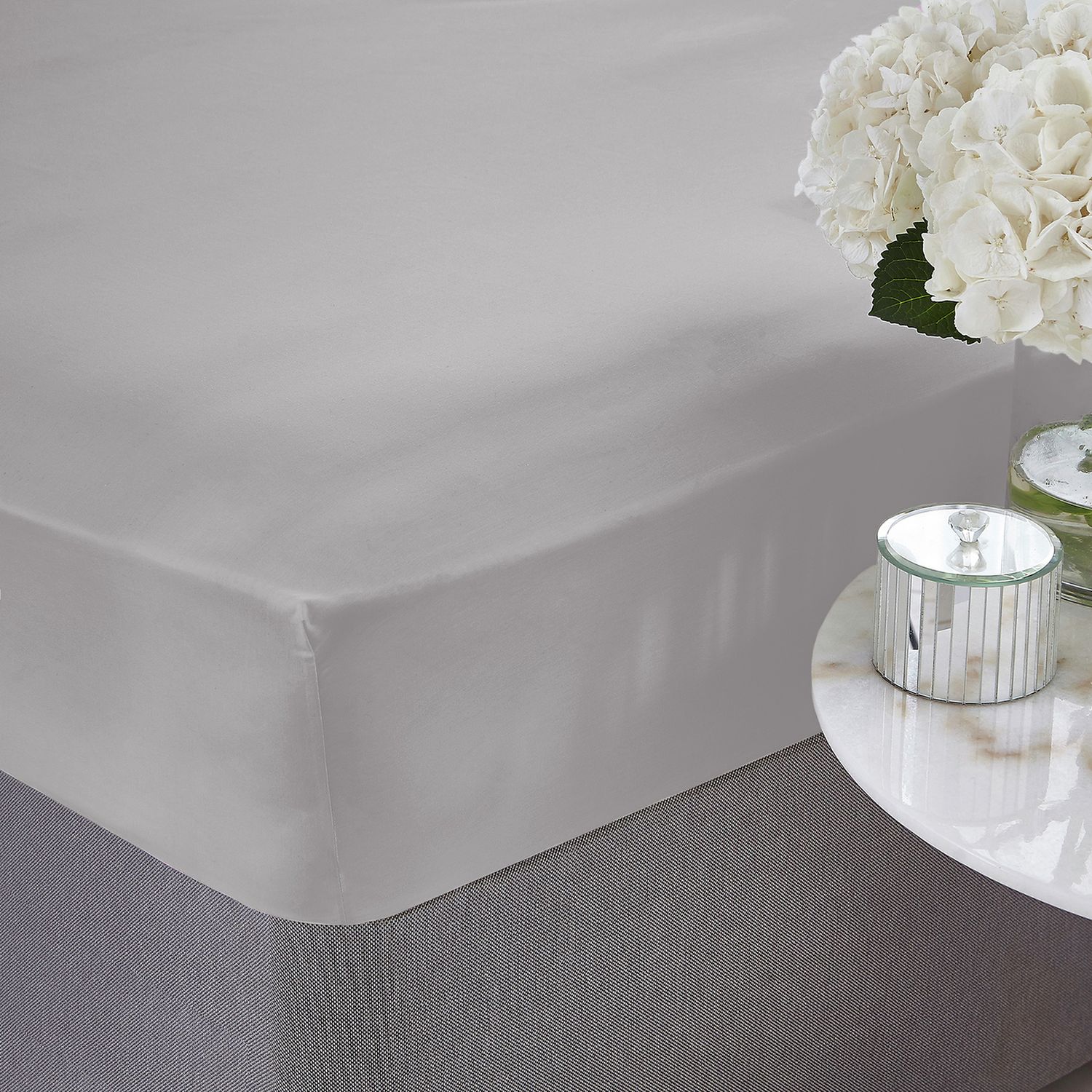 Silentnight Supersoft Dove Grey Fitted Sheet - Double