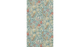 Morris & Co. Golden Lilies blue floral wallpaper roll - British product