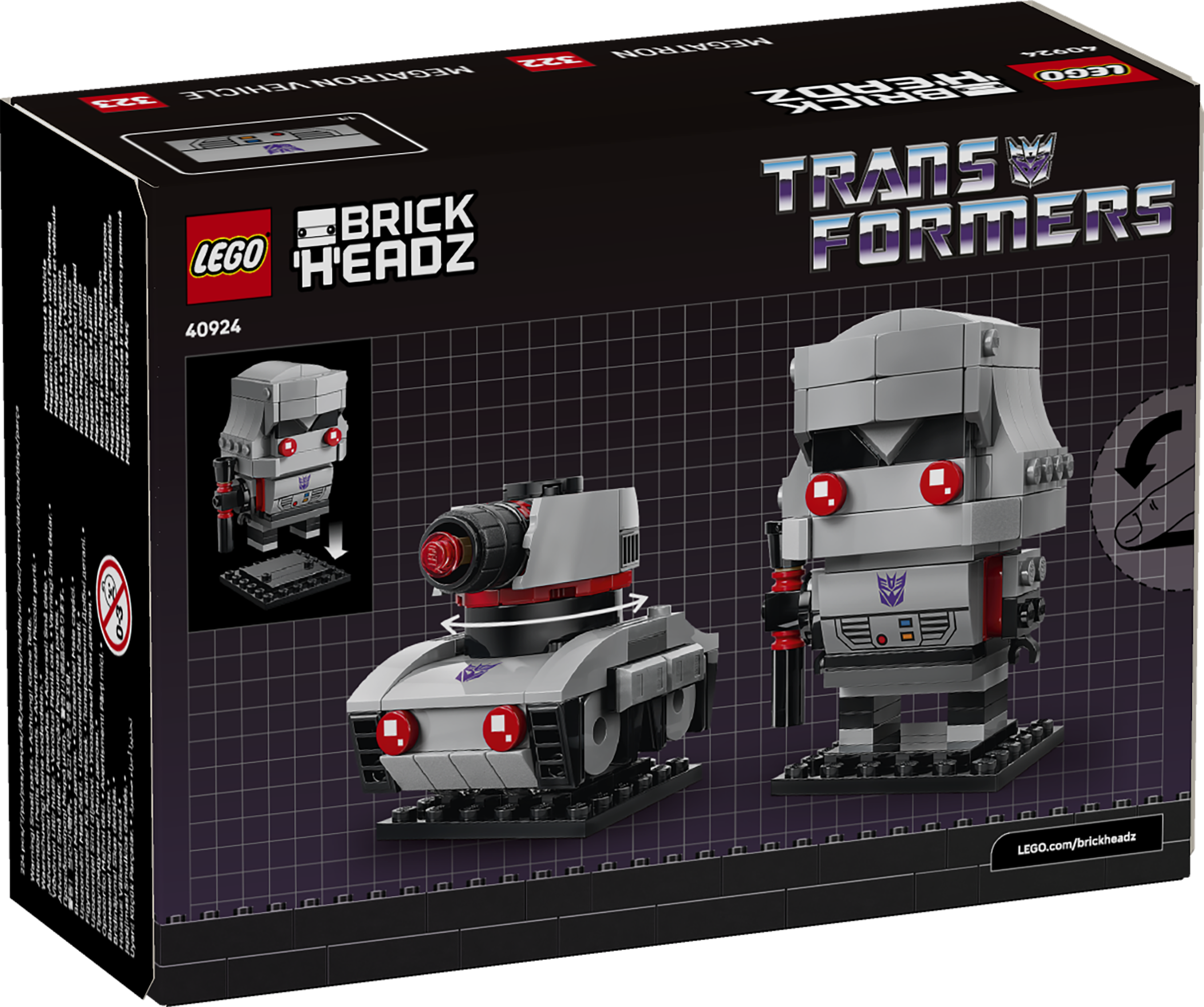 LEGO BrickHeadz Transformers Megatron building set - British product