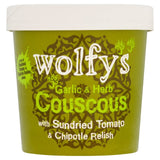 Wolfy's Garlic & Herb Couscous with Sundried Tomato & Chipotle Relish   96g GOODS M&S   