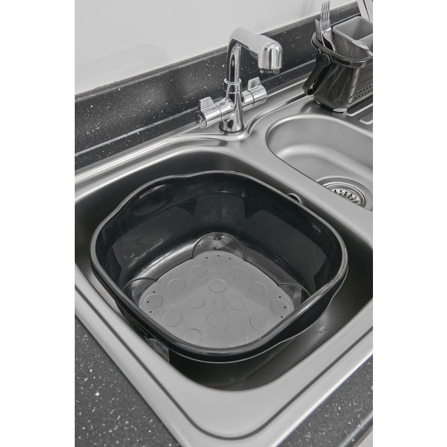 Addis Premium Soft Touch Washing Up Bowl Black / Grey GOODS M&S   