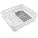 Addis Premium Soft Touch Dish Draining Rack White / Grey GOODS M&S   