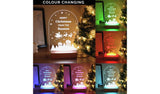 Personalised Message Wooden Based LED Christmas Ornament GOODS Argos