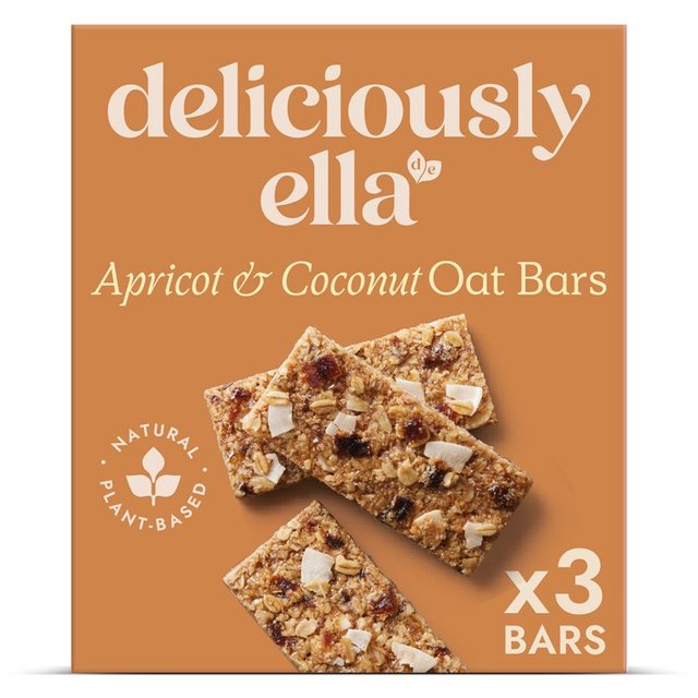 Deliciously Ella Apricot & Coconut Oat Bar Multipack   3 x 50g