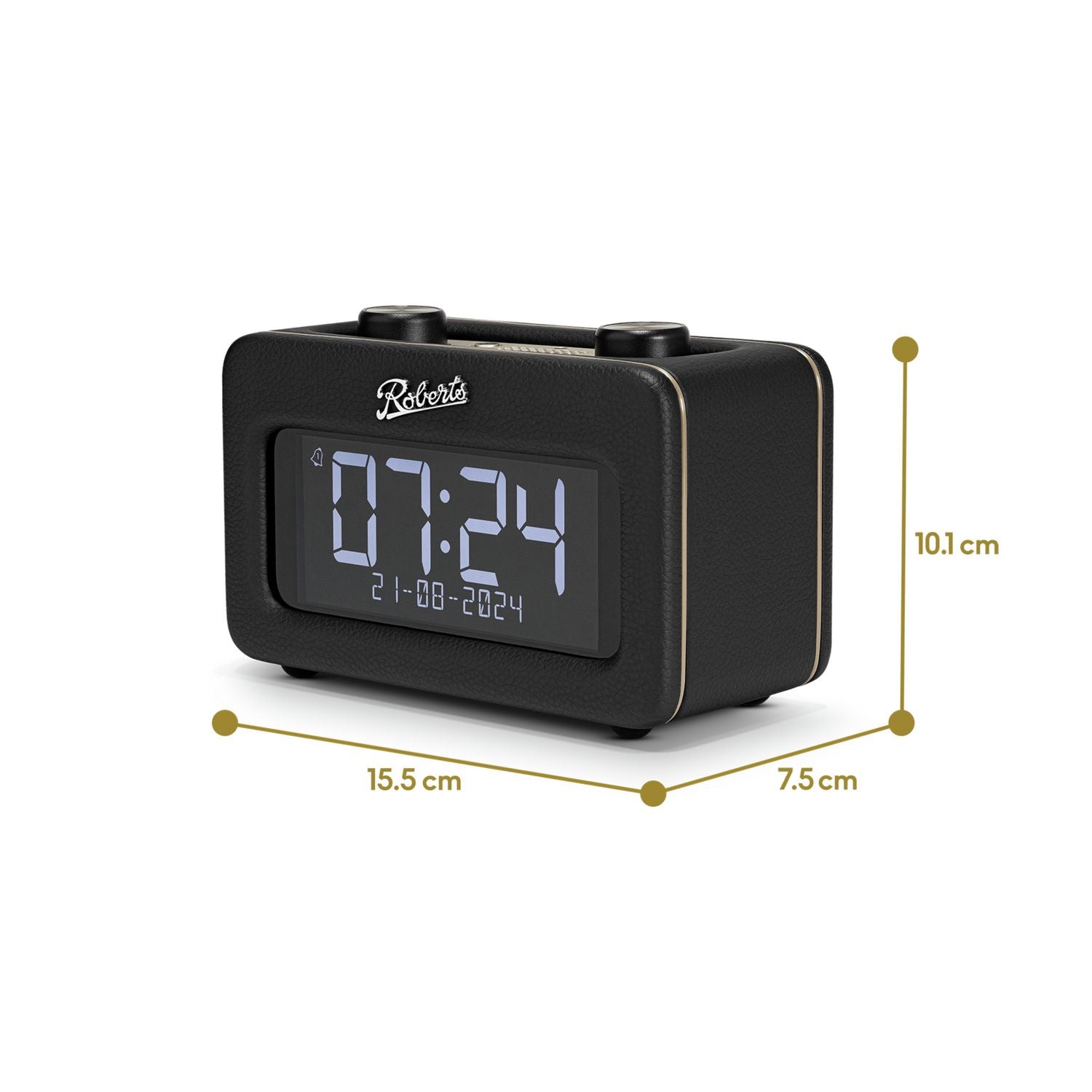 Roberts Revival Rest DAB+ FM clock radio black, UK version