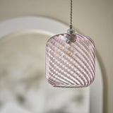 Argos Home lilac glass swirl lampshade 20.5cm - British product