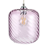 Argos Home lilac glass swirl lampshade 20.5cm - British product