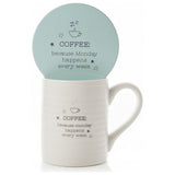 Love Life Monday Coffee Mug and Coaster Set, UK version