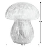 Habitat mushroom table lamp blue and green battery powered H16cm, imported from the UK