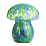 Habitat mushroom table lamp blue and green battery powered H16cm, imported from the UK