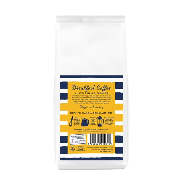 Cupsmith Breakfast Coffee Ground   200g GOODS M&S   