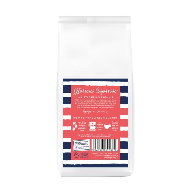 Cupsmith Glorious Espresso Ground   227g