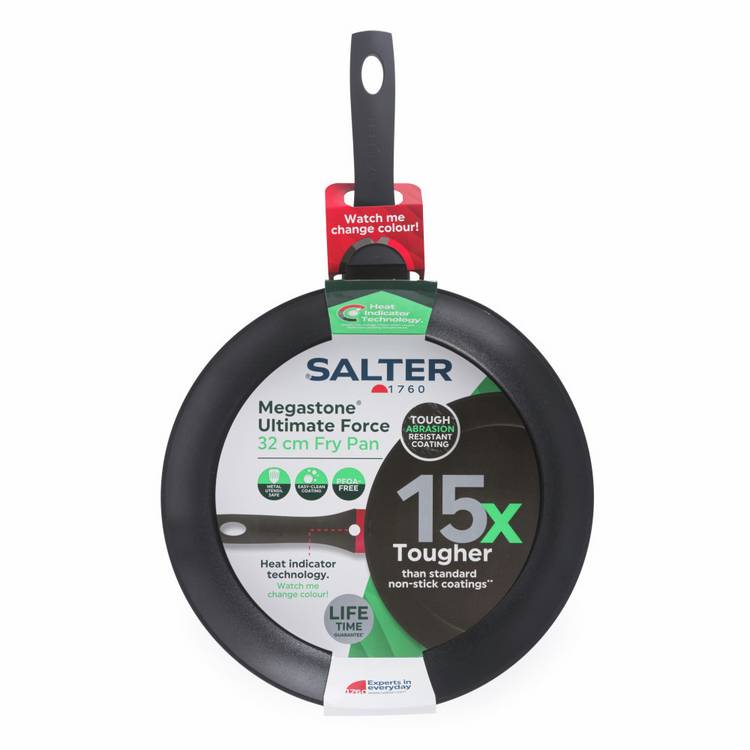 Salter Megastone Thermo non-stick frying pan 32cm (British brand)