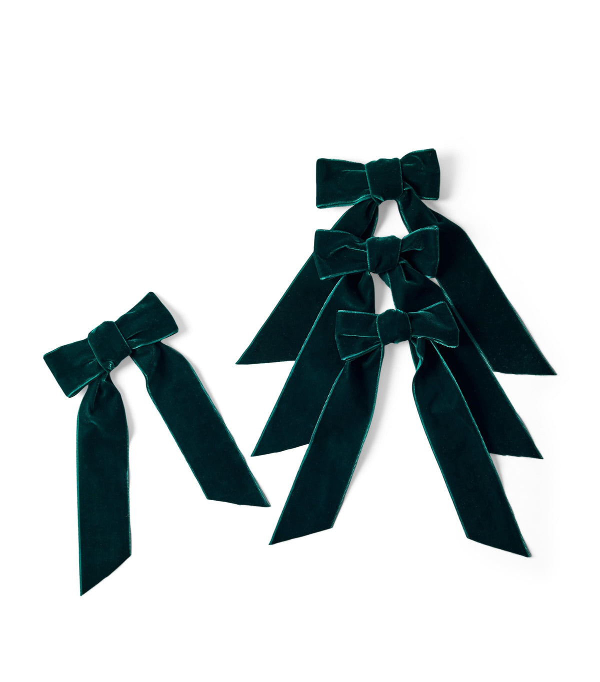 Maison Margaux velvet bow napkin holders set of 4, imported from the UK