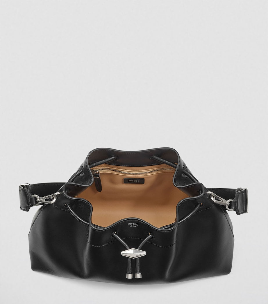 Jimmy Choo Cinch bucket bag leather chain drawstring, UK version