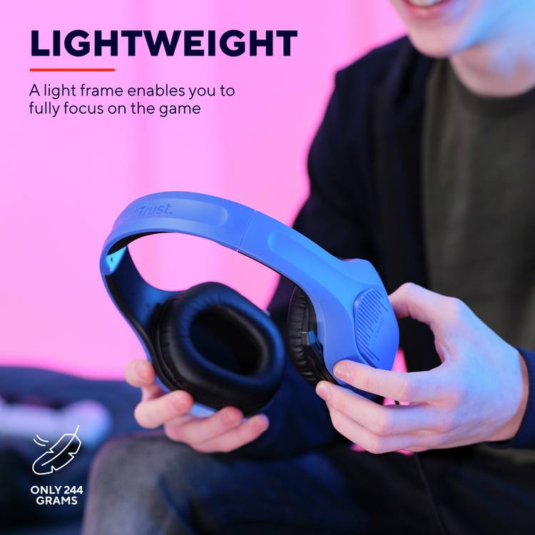 Trust Zirox Blue gaming headset (British brand)