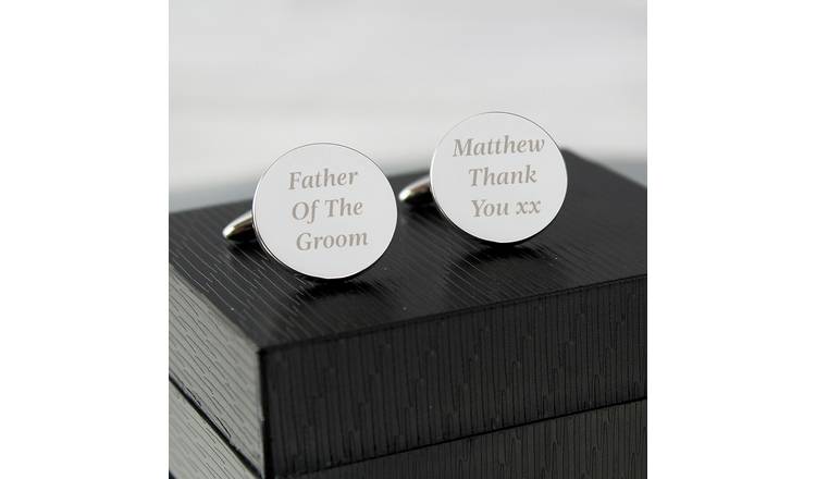 Personalised Memento Charming Cufflinks with Gift Box GOODS Argos