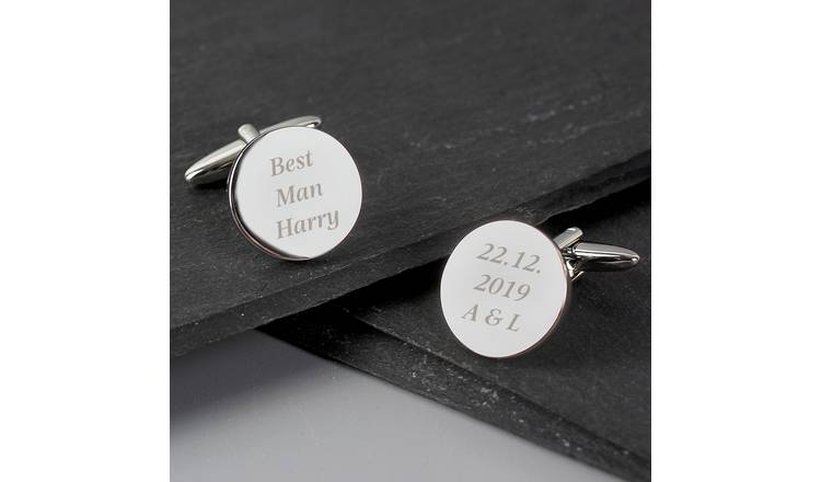 Personalised Memento Charming Cufflinks with Gift Box