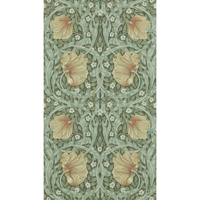 Argos Morris & Co. Pimpernel Bayleaf Green Floral Wallpaper, 52cm x 10.05m Roll- Buy online at McGrocer
