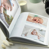 Personalised botanical anniversary photo album 22.5cm - British product