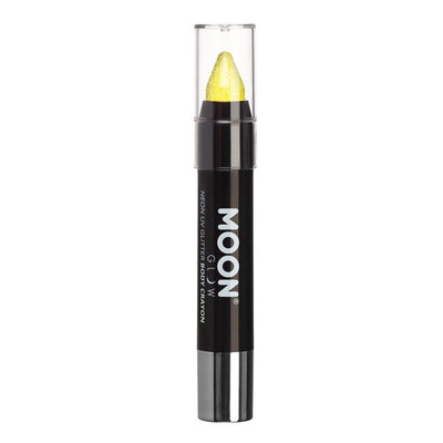 Superdrug Moon Glow Neon UV Glitter Body Crayons Yellow- Buy online at McGrocer