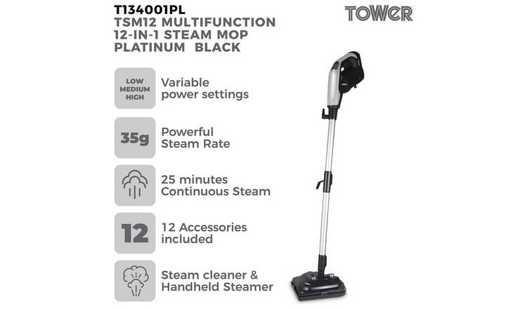 Tower TSM12 12-in-1 Corded Steam Cleaner