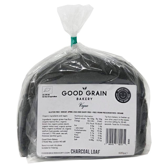 Good Grain Bakery Activated Charcoal Loaf   500g