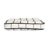 Habitat woven check seat cushions white 40cm - British product