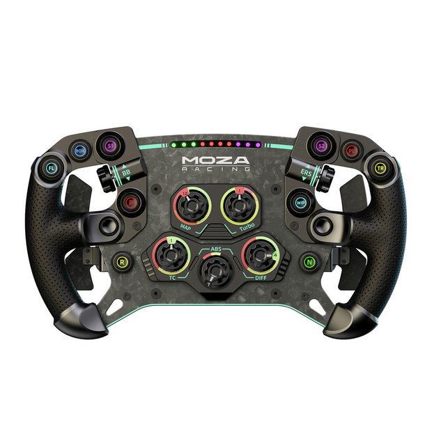 MOZA Racing GS V2P sim racing wheel with forged carbon fibre, UK version