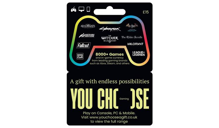 You Choose Gaming 15 GBP Gift Card