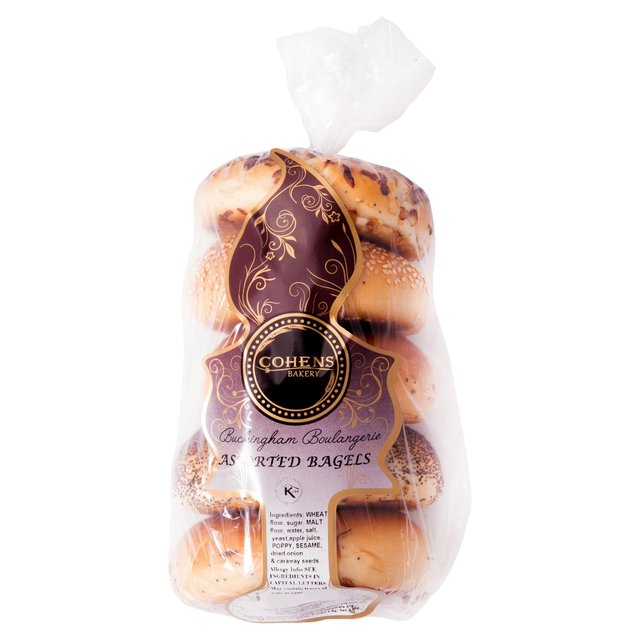 Cohens Bakery Handmade Artisan Assorted Bagels   5 per pack GOODS M&S   