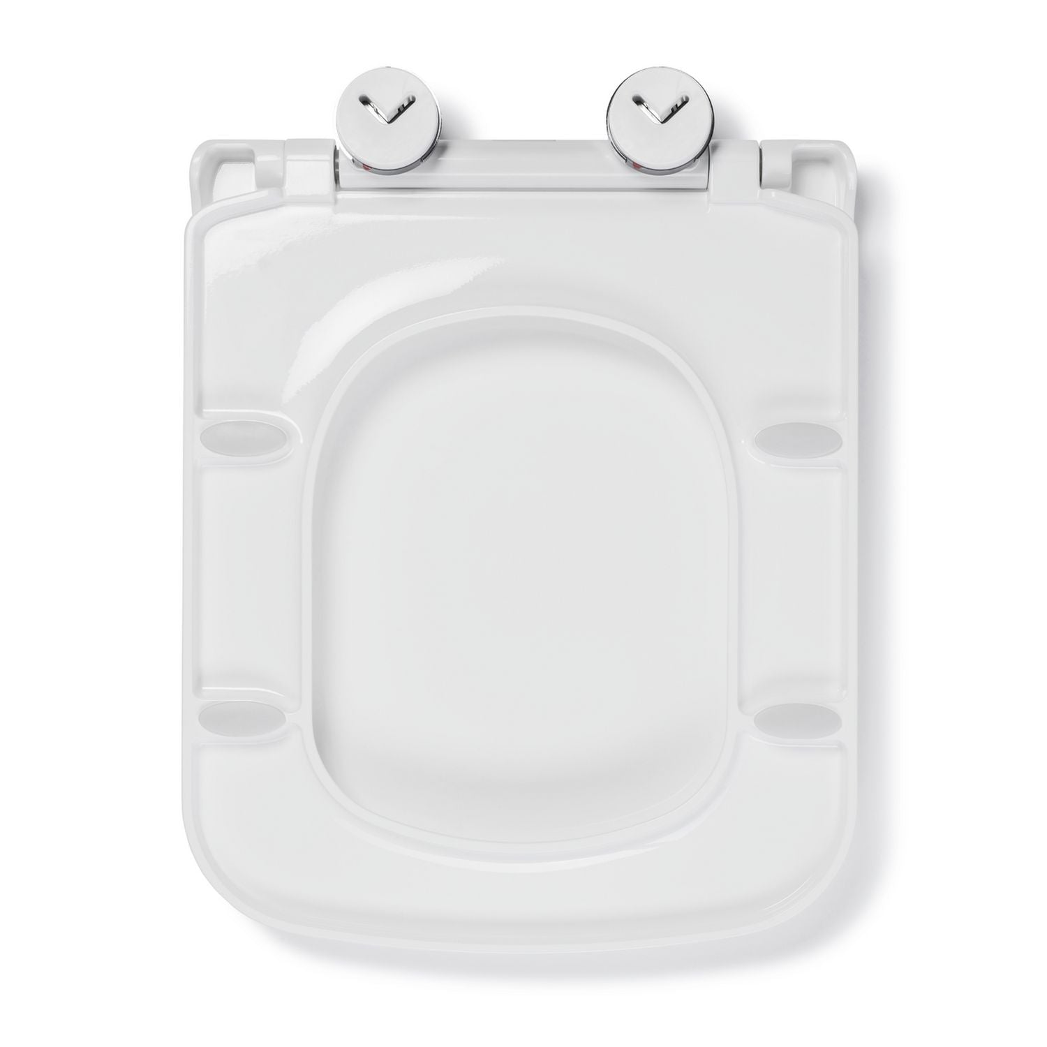 Croydex Leven square toilet seat white, imported from the UK