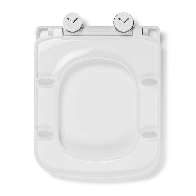 Croydex Leven square toilet seat white, imported from the UK