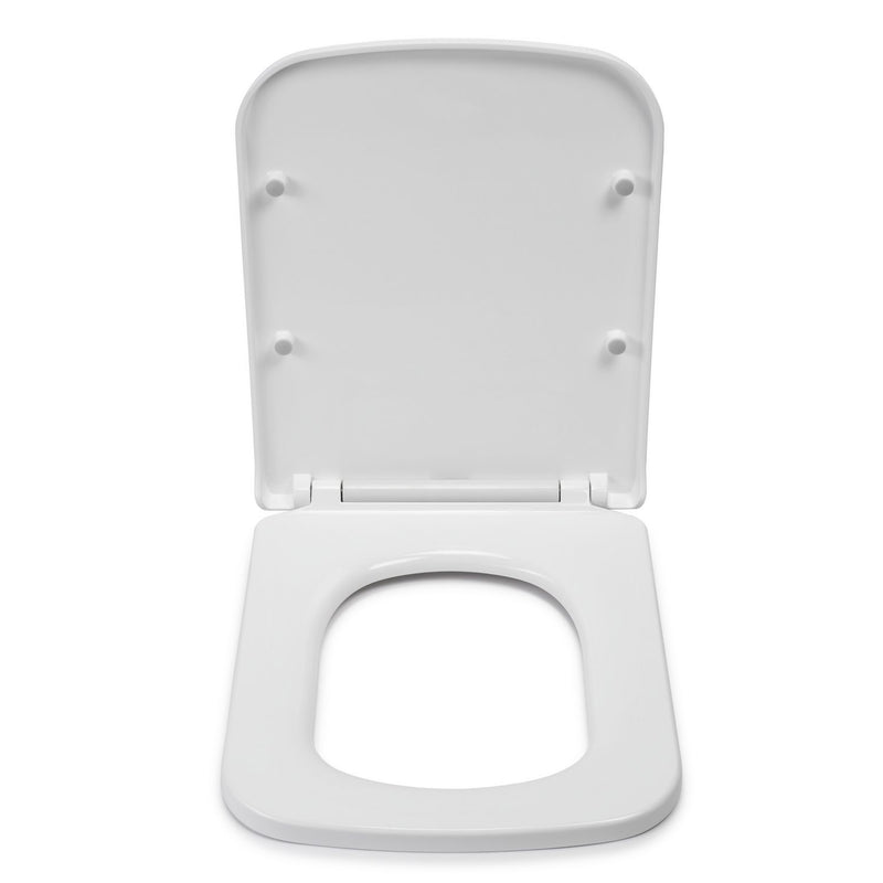 Croydex Leven square toilet seat white, imported from the UK