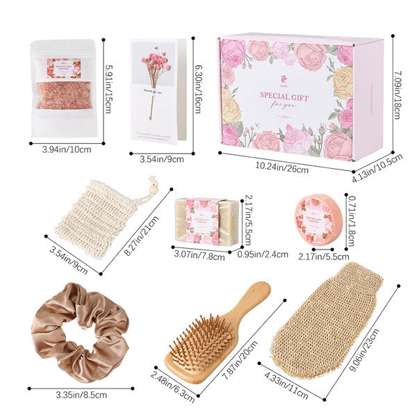 Livingandhome rose aroma spa gift set (British brand)