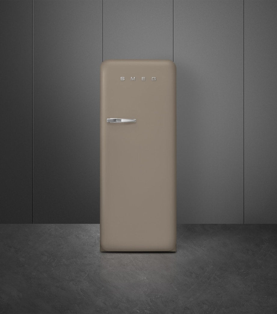 Retro Stainless Steel Fridge with Humidity Control and Temperature Zone