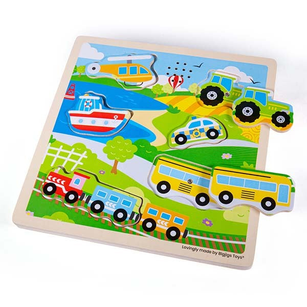 Bigjigs Toys Transport Sound Puzzle GOODS Superdrug   