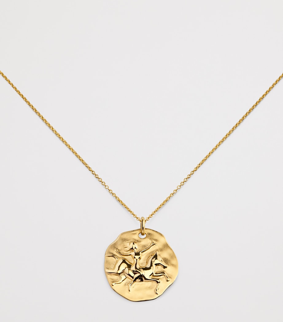 Monica Vinader gold vermeil Sagittarius necklace, UK version